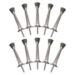 Pemberly Row Solid Rigid Steel Cast Door Stop Satin Nickel 10 Pack. Fixed Price $40.31.